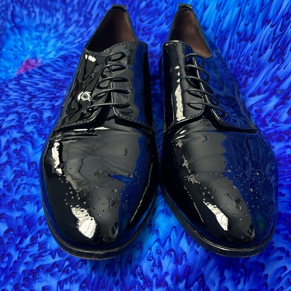 AGL Black Patent Leather Opera Shoes - Womens 43 / 12 - Picture 4 of 13